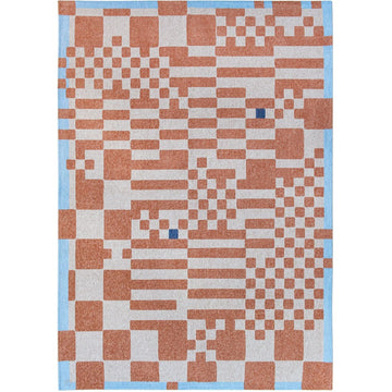 Louis De Poortere Craft Chess 9341 Nude Washable Polyester Flatweave Eco-Rug-Louis De Poortere-Rug Love - The Most Loved Rug Store